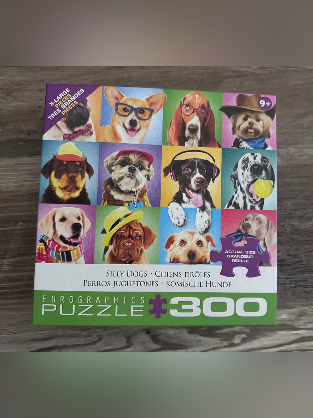 Eurographics Silly Dogs 300-Piece Puzzle - Colorful Multi